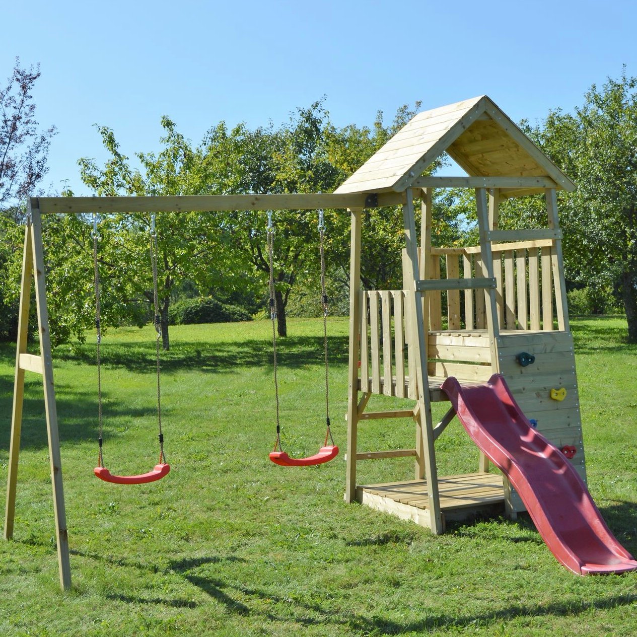 Geriausia vaikų žaidimo aikštelės komplektacija